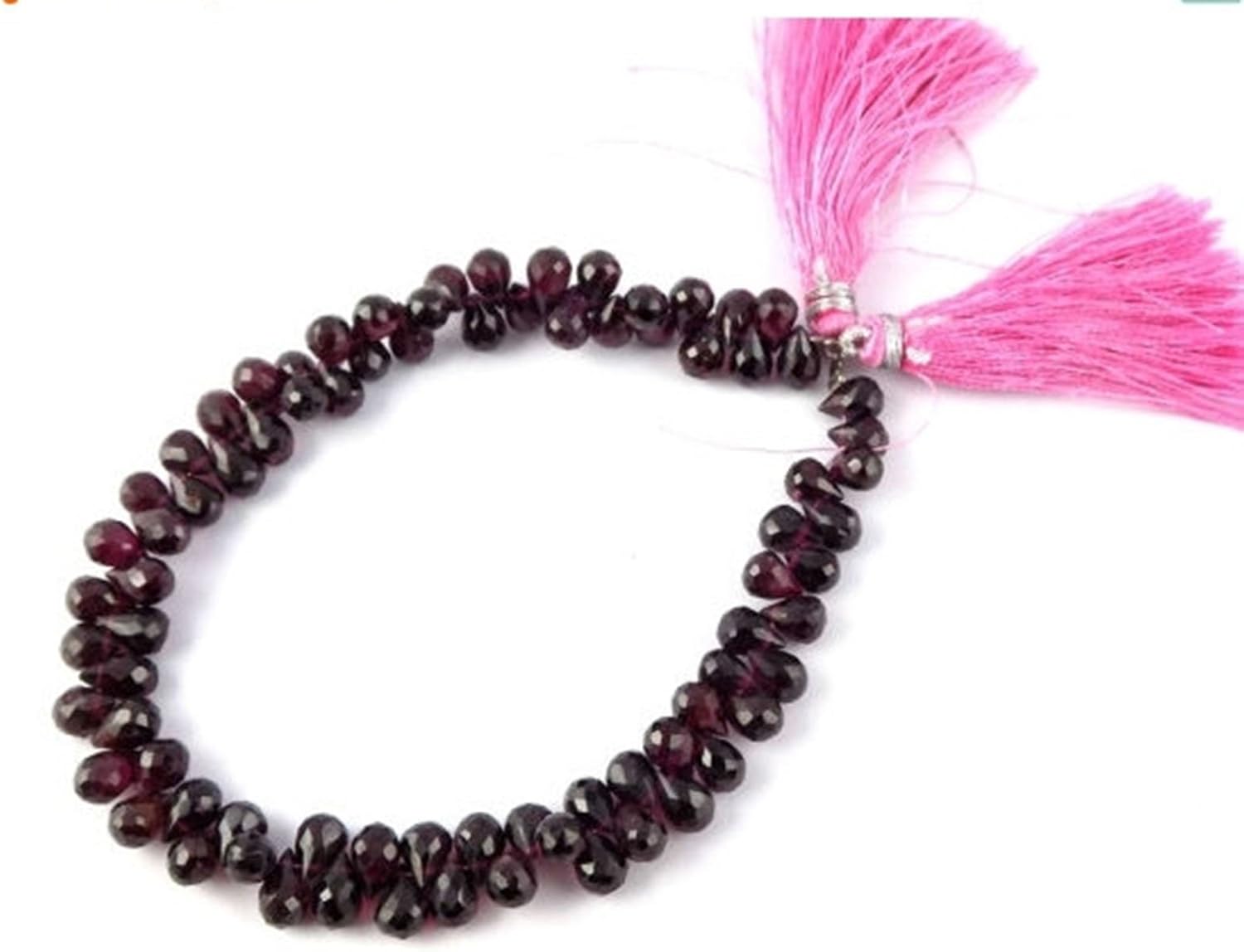 1 Strand Natural Red Garnet Faceted Teardrops 5x7mm Beads Strands,side Drilled Drops,rare Garnet Drops,8