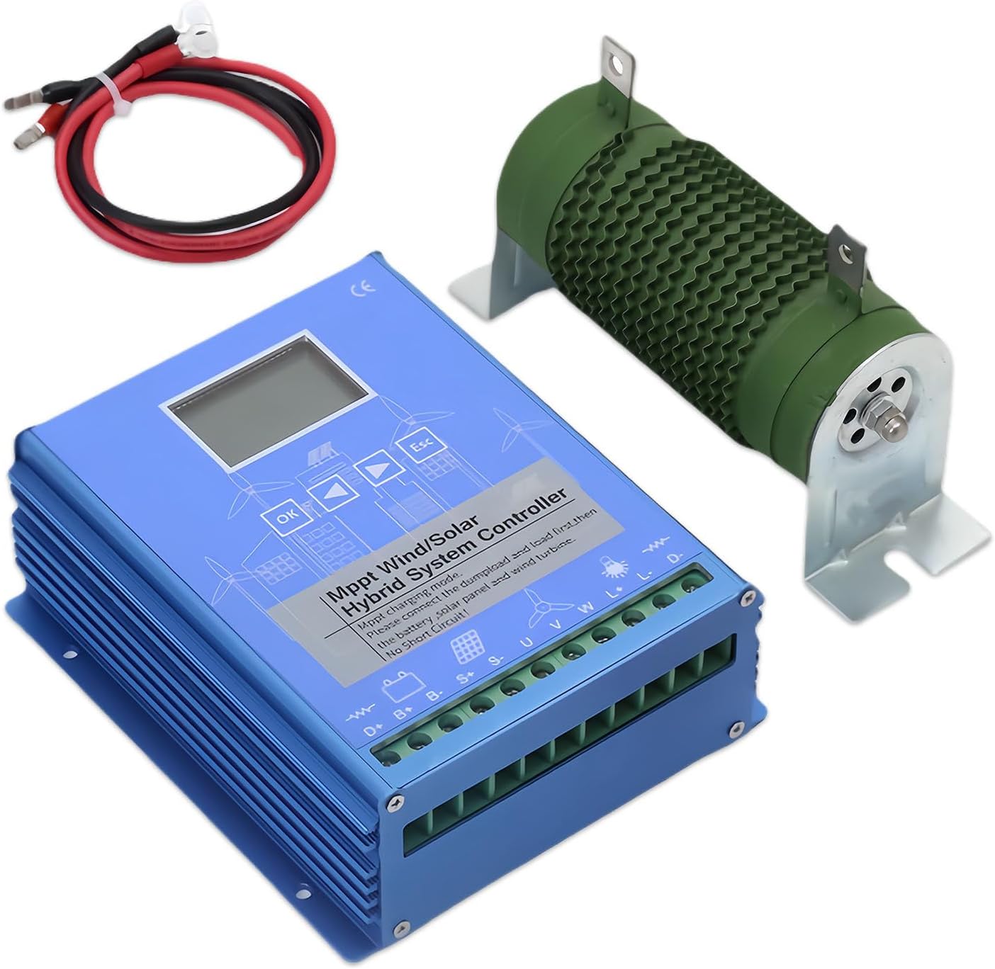 13000w Wind Solar Hybrid Charge Controller Seizures for Wind and Solar Power Boost Charging, Regulator Mppt Wind Solar Hybrid Boost Controllle, Solar Charge Controller Mppt 24V-13000W