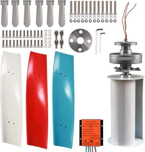 10000W Vertical Wind Turbine Generator 12V/24V/48V - 3-Blade Eco-Friendly Wind Power System with Controller for Boats, Homes, Gazebos, Chalets - High Efficiency Renewable Energy Solution