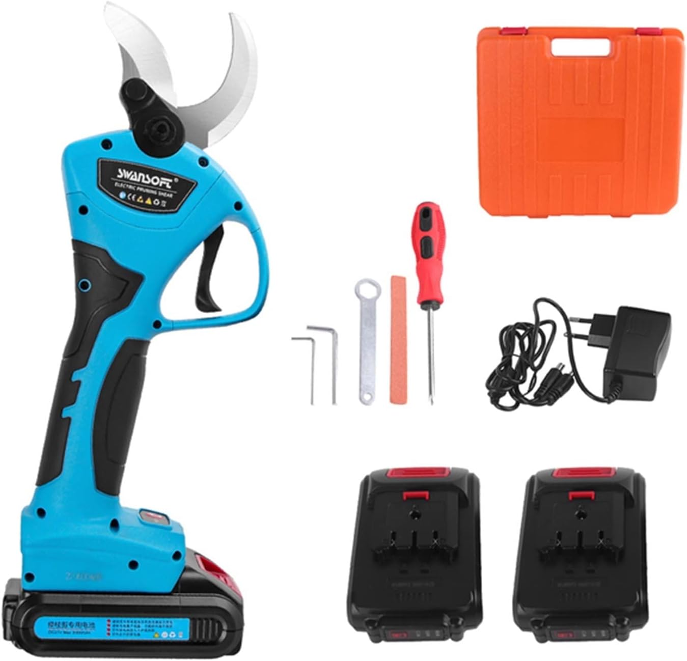 Garden Scissors Cordless Electric Pruner 88VF 21V 40mm Electric Pruner Rechargeable Battery Pruning Shears Garden Cutter