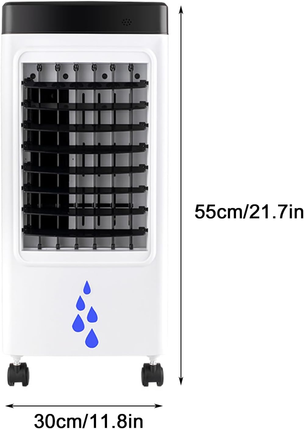 Portable Air Conditioners, Swamp Cooler with 6 L/1.59 Gal Water Tank, 7H Timer, Auto Oscillating, 2 Ice Packs, Portable Cooling Fan for Office Room Kitchen