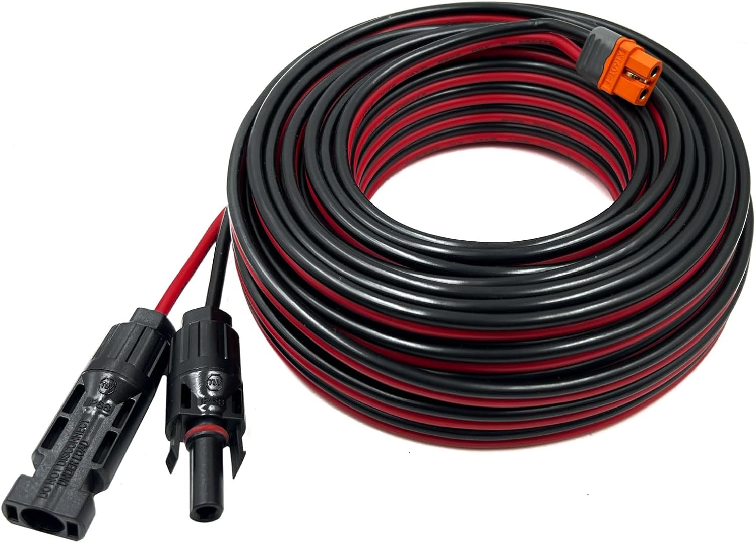 Solar Charge Cable Solar Connector to XT60i Adapter Connector Connecting Solar Panel XT60i-F Extension Cable 12AWG Cable Compatible for EcoFlow Solar Portable Power Station 15.24M (50FT)