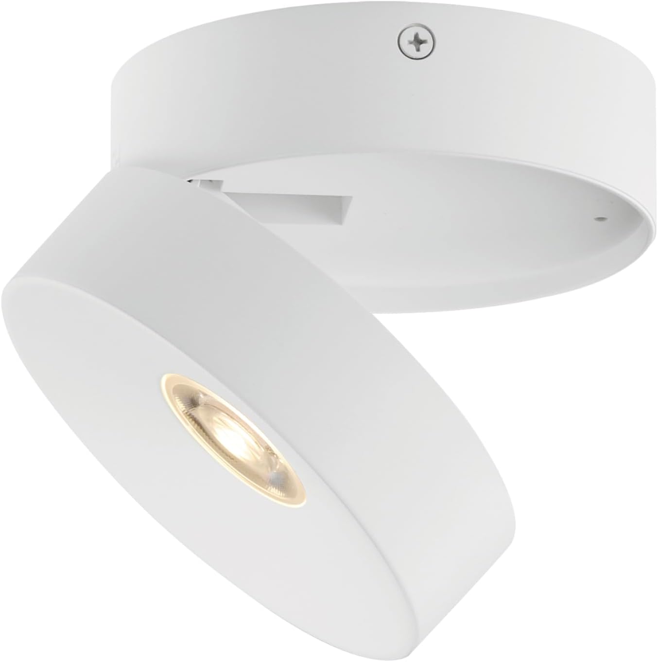 Maxim 86243WT Swinger Outdoor Flush Mount, 1-Light DC Integrated Base, White