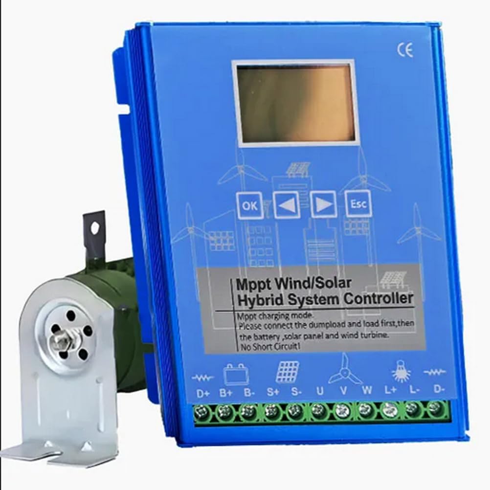 48v,HYZHANHONG 1600W Wind Solar Hybrid Charge Controller,Wind Solar Hybrid System MPPT Charge Controller,with LCD Display and Dump Load,for Home, Boat 12V