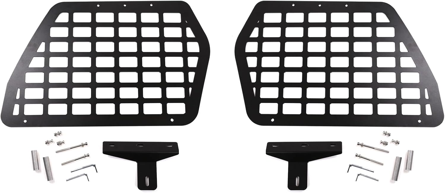 Car Trunk Storage Panel Compatible with Toyota FJ Cruiser 2007-2024 Car Left Right Side Trunk Organizer Storage Rack Shelf Holder Trunk Storage Panel Bracket Tailbox Hanging Bag Grid Frame Accessories