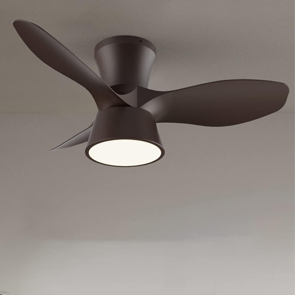 Nordic Ceiling Fan with Lights Low Profile Ceiling Fan Ceiling Fans with Lights and Remote 31 Inch Outdoor Ceiling Fans for Patios for Bedroom, Living Room Ceiling Lighting Fixture