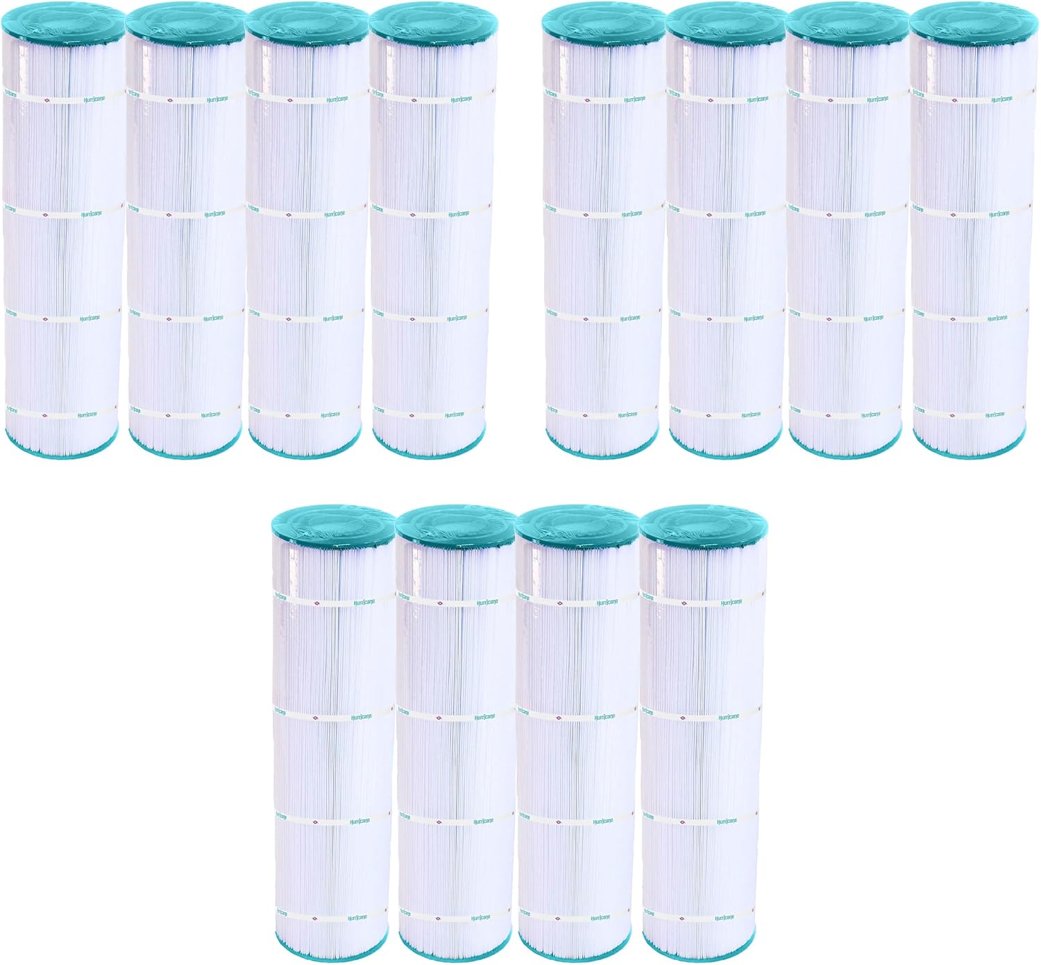 Hurricane Filters 12 Pack HF7489-04 Advanced Pool Filter Cartridge - Replacement for PA112, Unicel C-7489, Filbur FC-1275, Hayward Super-Star-Clear C-4500, C-4520, CX875XRE