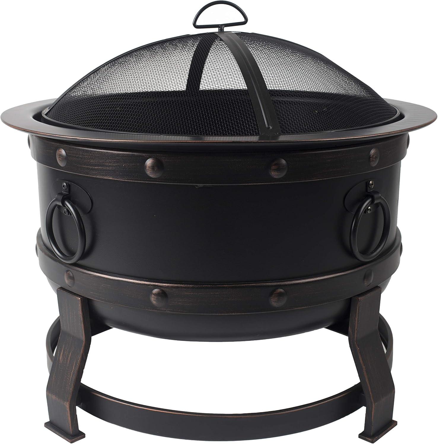 Pleasant Hearth OFW307R Killian fire Pit, Rubbed Bronze