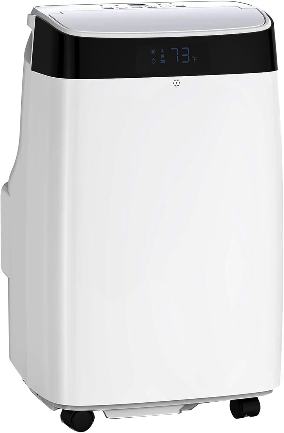 Portable Air Conditioner,10000 BTU for Rooms up to 450 Sq. Ft.,3-in-1 design,Featuring 3 Speed Settings, Energy Efficiency, Low Noise Operation, and Timer,White and Grey