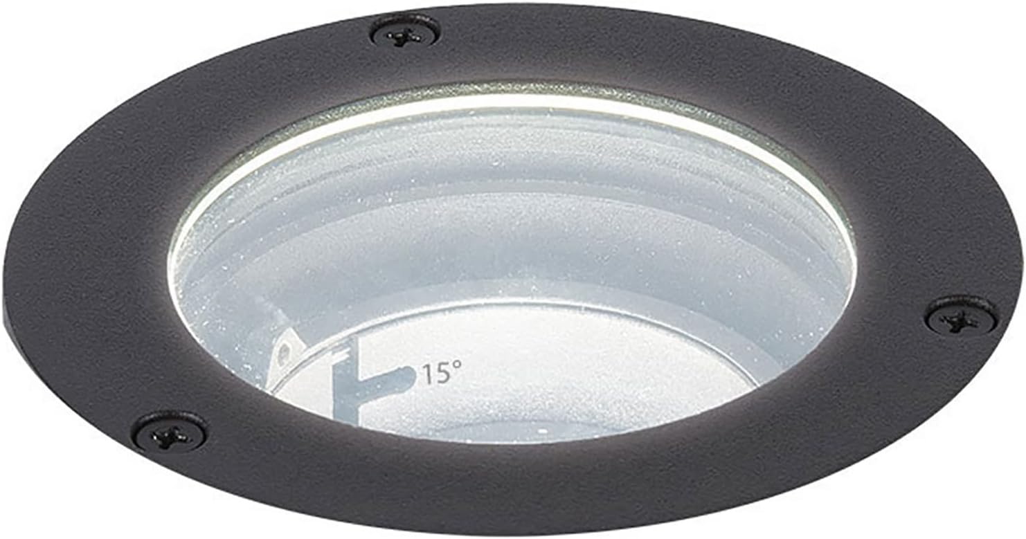 WAC Landscape Lighting, 3in Inground Light LED 120V with Adjustable Beam Angle and Integral Brightness Control 3000K in Solid Brass Coated with Bronze