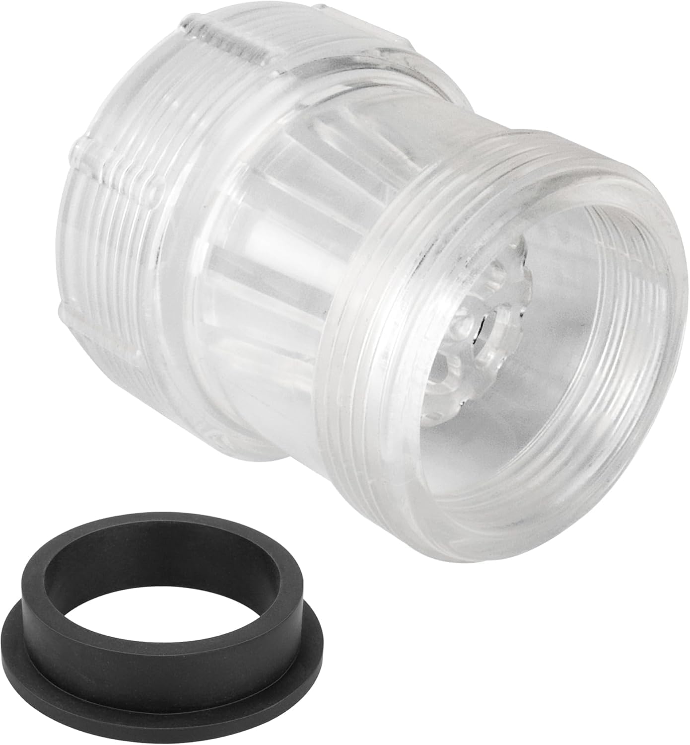 SF90110-1 Replacement Leaf Trap for Intex 1500 GPH Sand Filter Pump Above Ground Pool Filter Pump Part Hose Connector with 11228 L-Shape O-Ring Gasket fit Intex 10 Inch Filter Pump