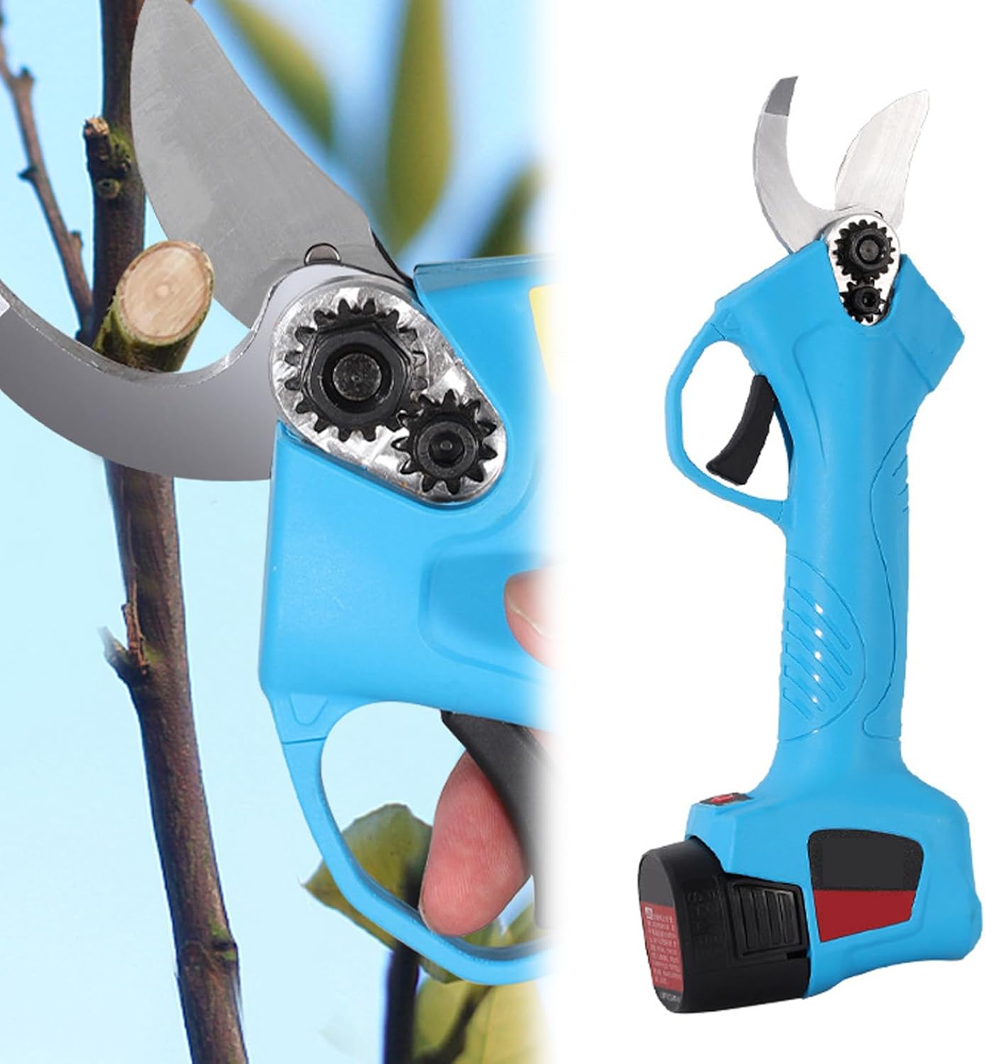 Electric Pruners For Gardening,Electric Tree Trimmer, Branch Flowering Shrub Trimmer With Safety Protection, Suitable For Orchard Branch Trimming(Size:A)