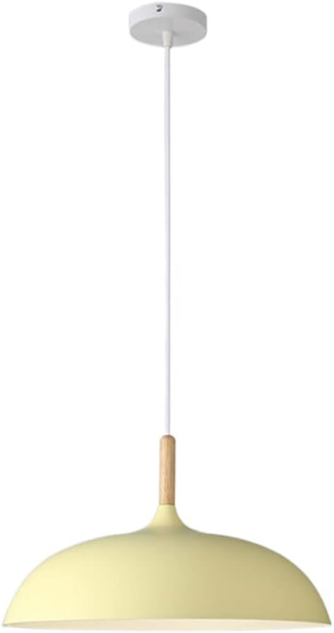 Macaron Color Chandelier Creative Wooden Hanging Lamp Colorful Outdoor Pendant Lights E27 Single Head Chandeliers Hanging Lighting Fixtures Living Room, Kitchen Lsland, CoffeeShop