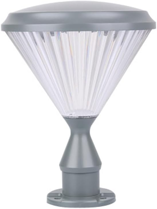 European Style Post Lamp 3000K/6000K LED Landscape Lighting Fixtures Villa Courtyard Decoration Stigma Lamps Outdoor Waterproof Simple Post Cap Light for Wood Fence, Pathway, Deck