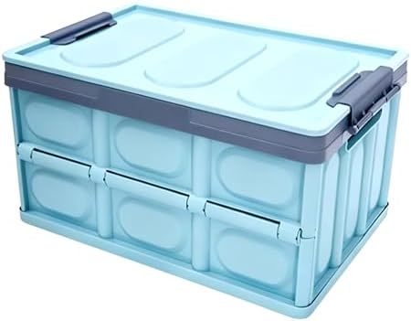 Foldable Outdoor Storage Deck Box - Large Capacity PP Organizer for Home, Car Trunk & Camping - Portable with Convenient Handle (Green, 42cm/16.5in)