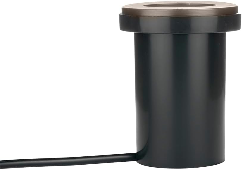 Proline [RGL-8800] 2-Pack Brass Low Voltage Well Lights, 12V In-Ground Outdoor LED Uplights with Bronze Cover, Solid Cast Brass Housing, Clear Lens, for Trees, Walls & Landscape Accents