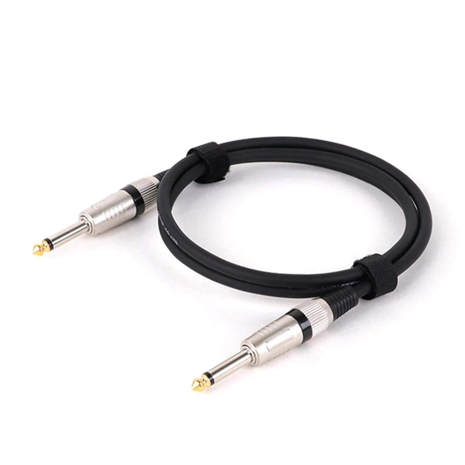 TSTS Guitar Audio Cable Guitar Patch Cable 6.5mm/6.35mm Mono Instrument Cable for Guitar Mixer Amplifier 0.3-15M(Black,15m)