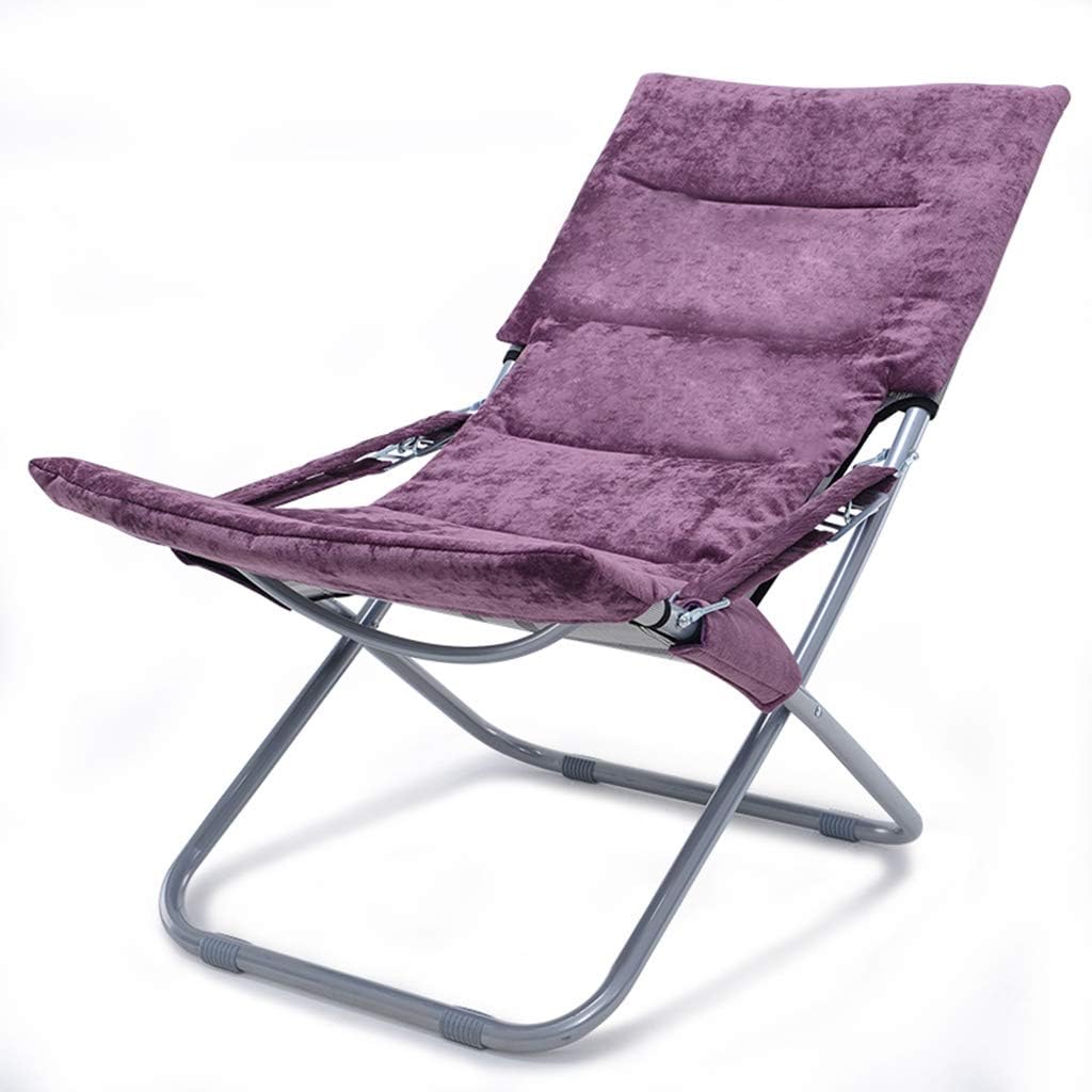Folding Deck Chair,Lounge Chair,Polyester Fabric,Used for Outdoor, Terrace, Beach, Fishing, (Color:1) (2)
