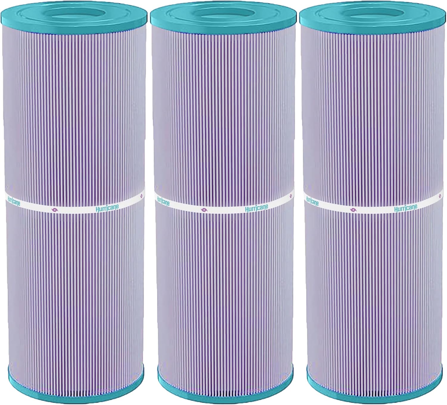 Hurricane Filters 3 Pack HF4326-01 Platinum Purple Spa Filter Cartridge - Replacement for PRB25, Unicel C-4326, Filbur FC-2375, Dynamic Series I RDC-25, Waterway 25 in-Line