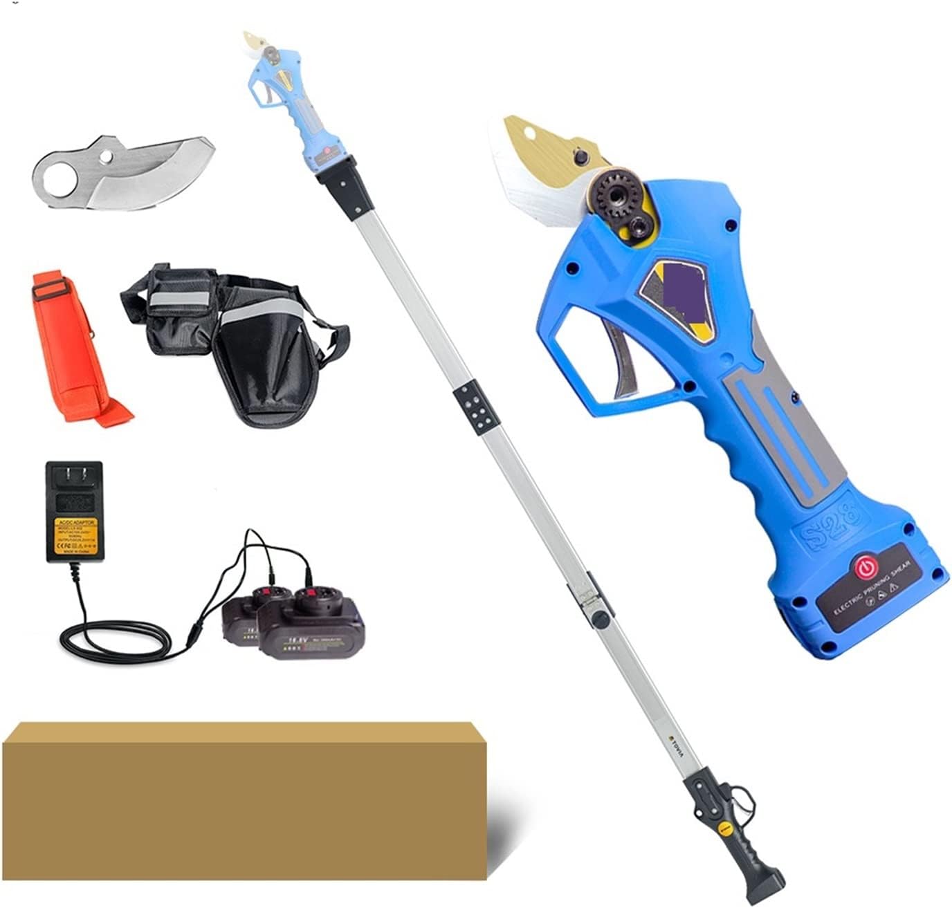 Electric Pruning Shears, Electric Pruner Brushless Electric Garden Pruning Shears for Fruit Tree Bonsai Branches Cordless Pruner Battery)))