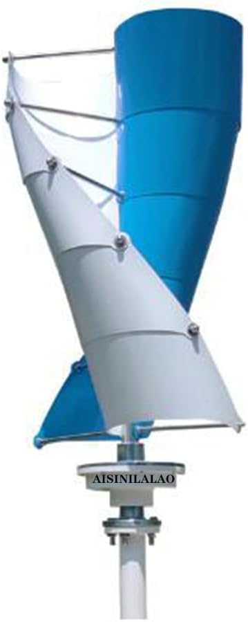 16000W No Noise 12V-220V Vertical Wind Turbine, 2 Blades Household Magnetic Levitation Wind Turbine Kit, W/Controller for Home, Garden Lighting