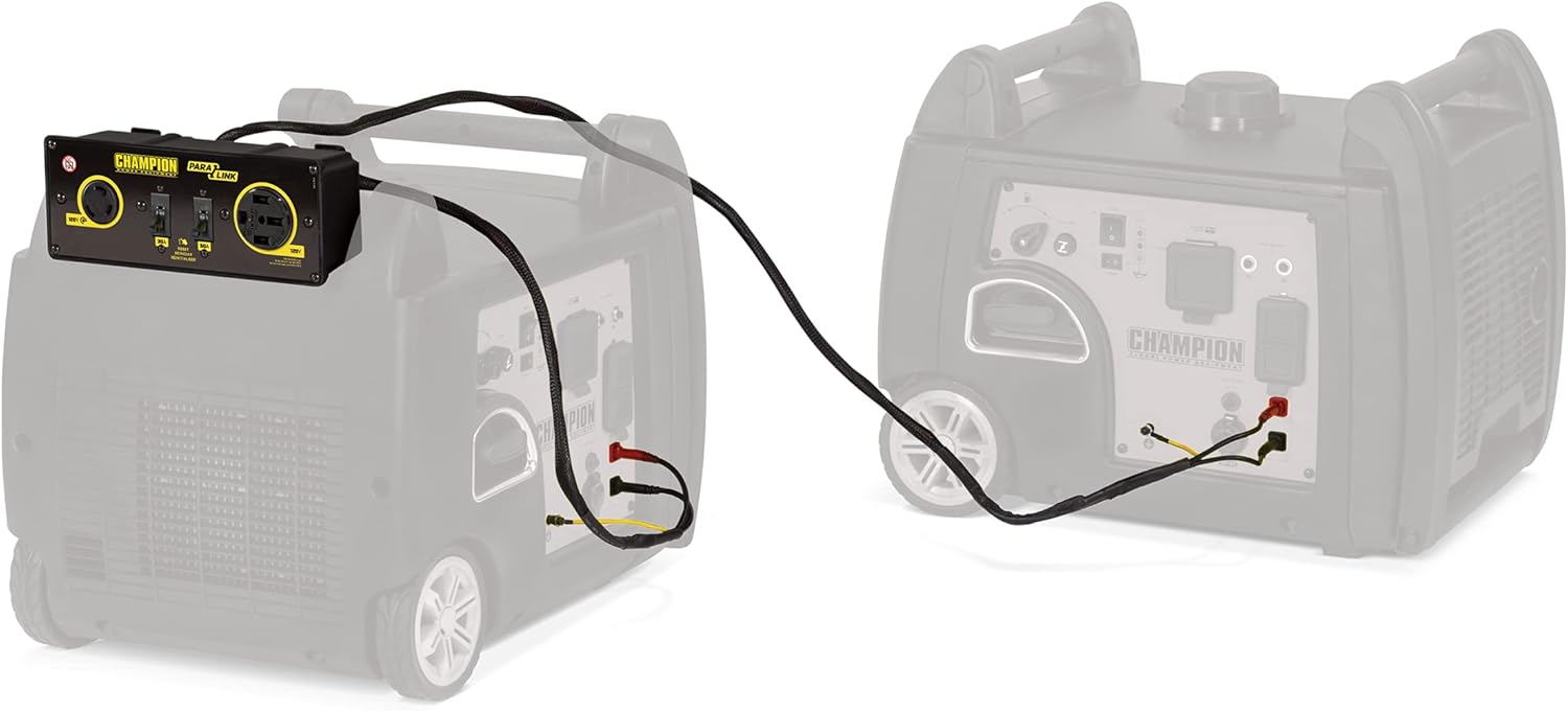 Champion 50-Amp RV Ready Parallel Kit for Linking Two 2800-Watt or Higher Inverter Generators & Storage Cover for 3000-Watt or Higher Inverter Generators