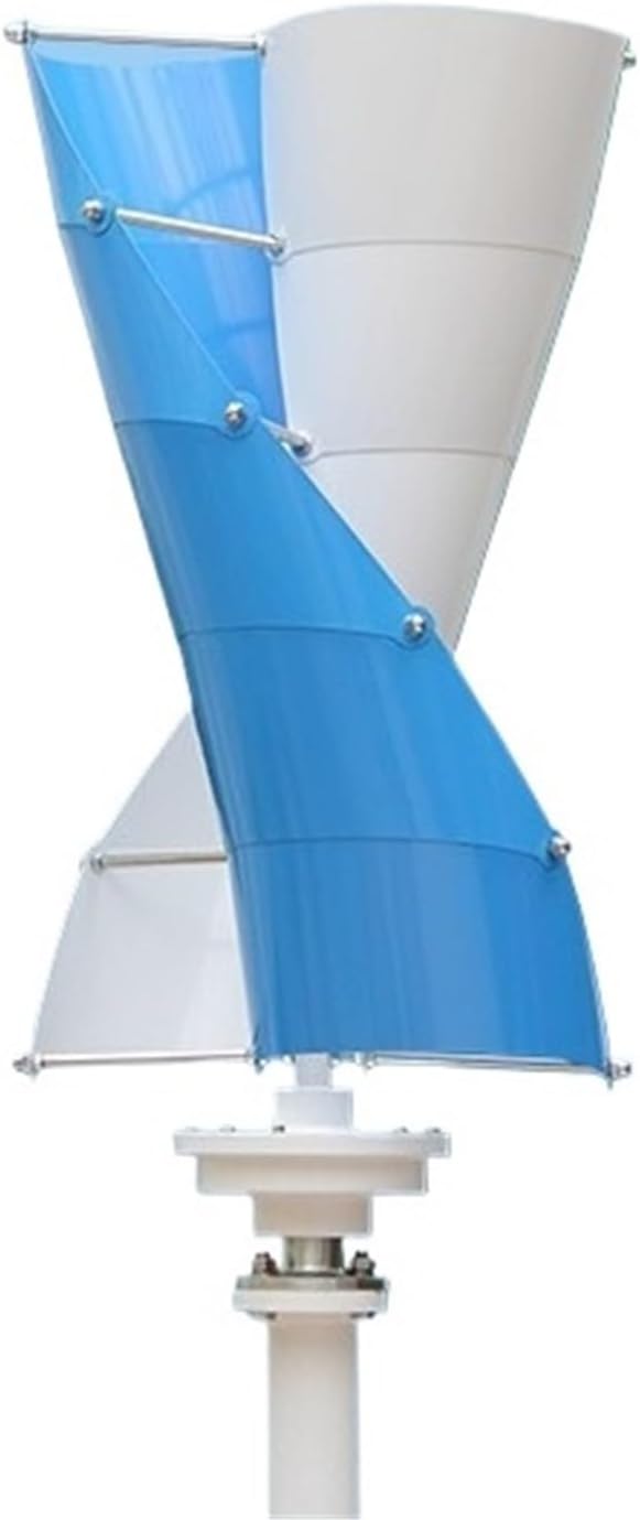 Wind Generator, 100W Spiral-Type Vertical Axis Wind Generator, for Landscape Street Lights,for Home, Farm, RVs, Boats