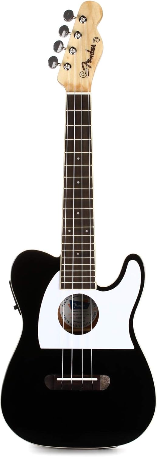 Fender Fullerton Tele Concert Ukulele, Black