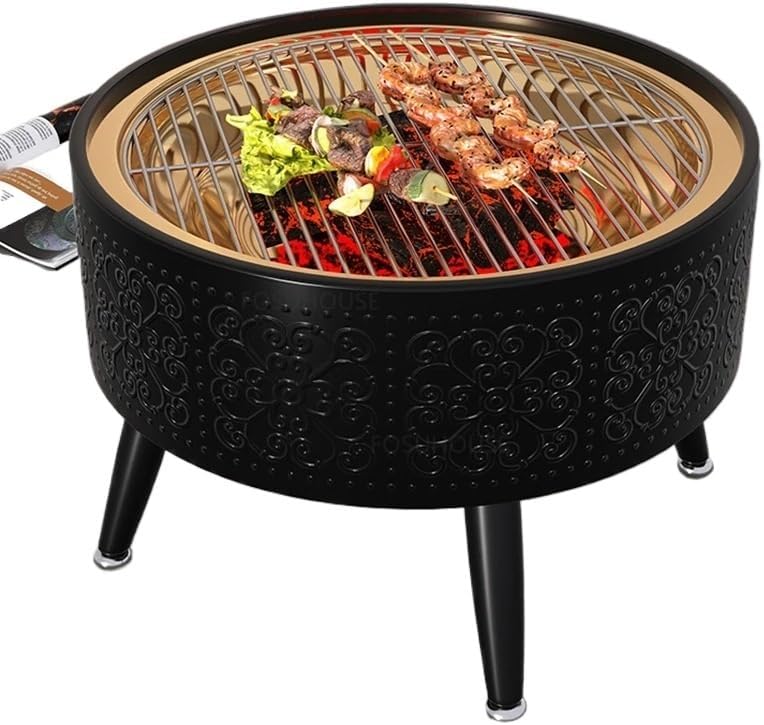 Outdoor Fireplaces Modern Iron Fire Pit for Outdoor Heater Charcoal Home Winter Heating Stove Courtyard Multifunction Barbecue Stoves Fire Pits