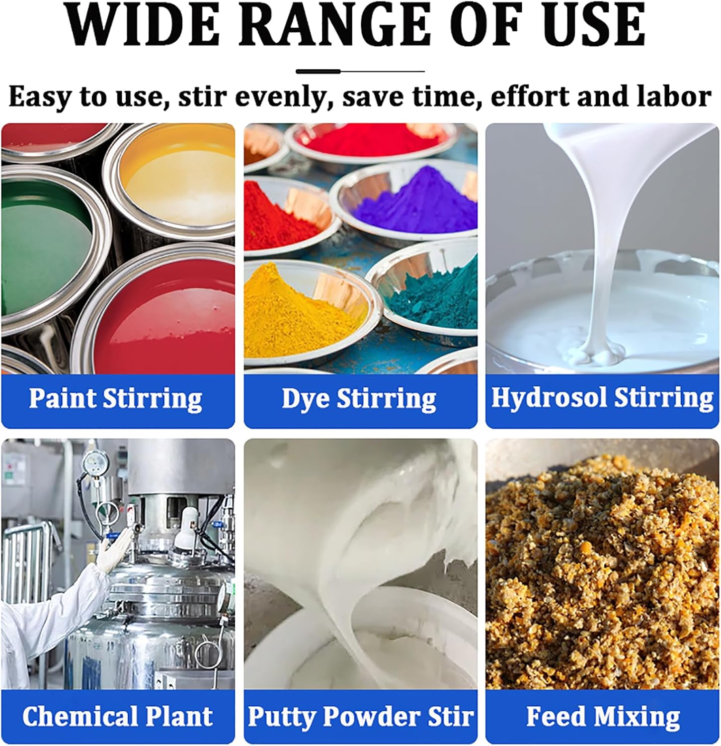 5 Gallon Pneumatic Paint Mixer, Automatic Paint Stirring Machine, Air 1/4HP Agitator with Stand, 0-2600r/min, Height Adjustable, for Viscous Liquid Ink Dye Stirring Tool