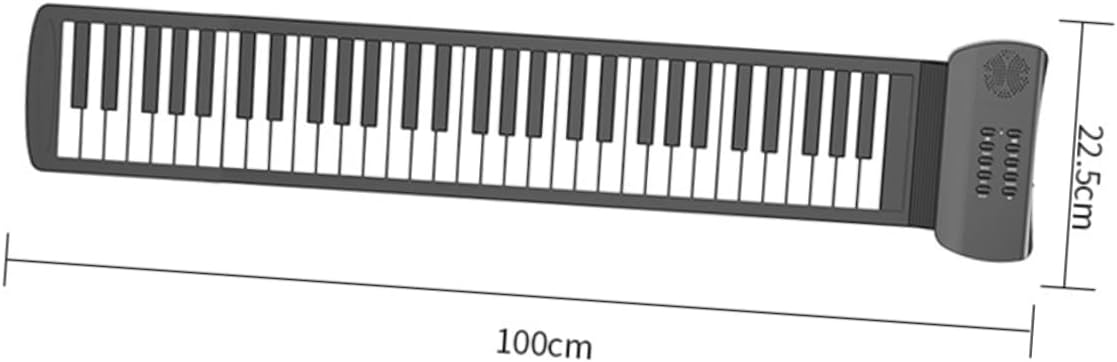 Portable Roll-up Electronic Piano Keys Silicone Keyboard for Beginners Lightweight and Easy to Carry Speaker Durable and Safe Design