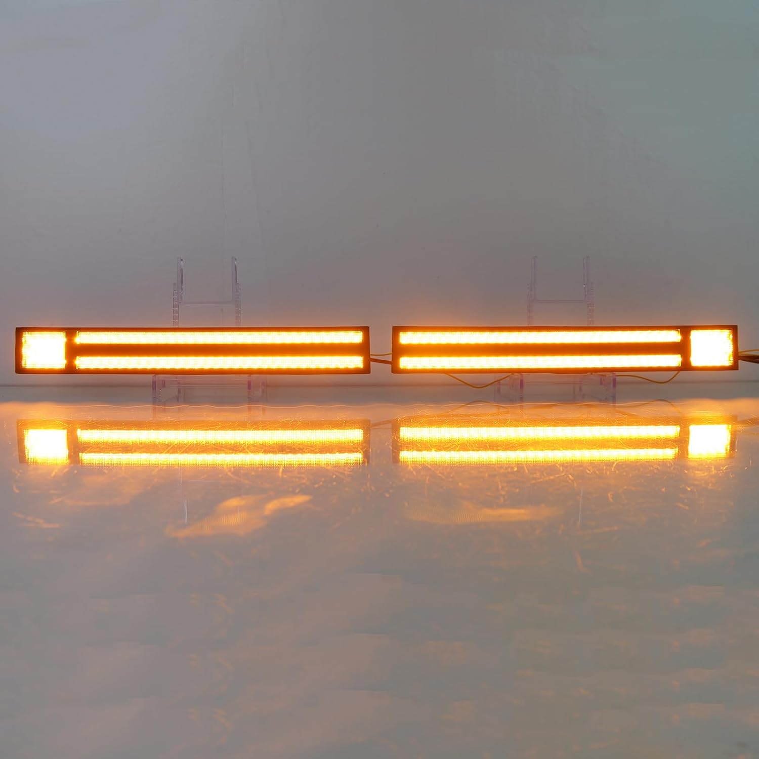 DRL LED Fog Light Front Bumper Light Fit for 2024 2025 Toyota Land Cruiser Prado LC250 with Amber Turn Signal Daytime Running Light Daylight Driving Lamp LC250 Accessories