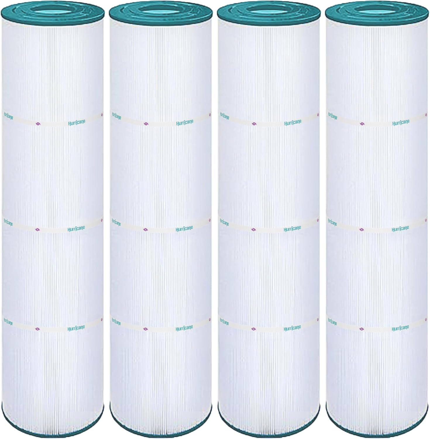 Hurricane Filters 4 Pack HF4975-01 Advanced Spa Filter Cartridge - Replacement for PRB75, Unicel C-4975, Filbur FC-2395, Rainbow RTL-75 - Best Value USA Pool & Spa Filters