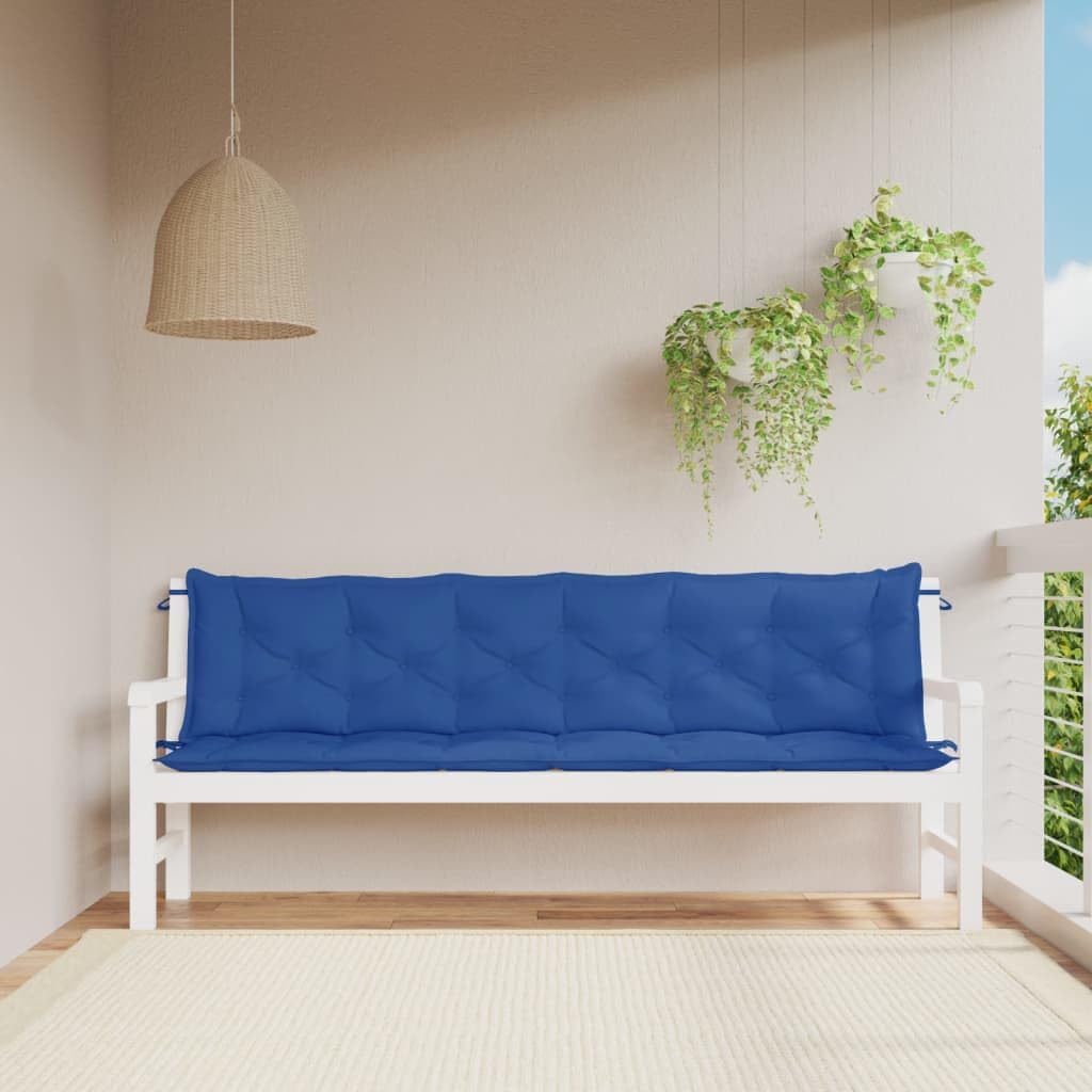 Garden Bench Cushions 2pcs Blue 78.7