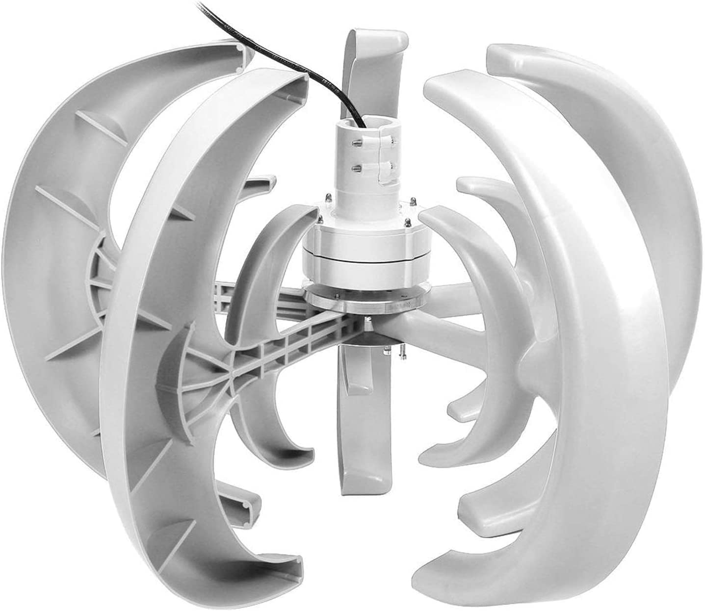 LiuSj JUnSt 4000W Home Vertical Axis Wind Turbines, Lantern 5 Blades Motor Kit Windmill Energy Charge Turbines for Home Camping