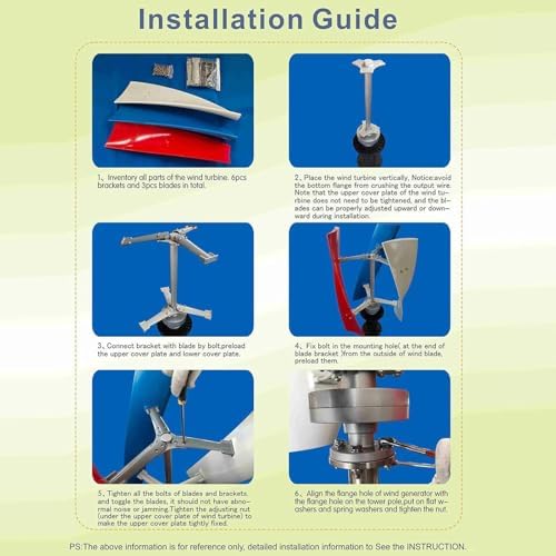 3000W/5000W Silent Vertical Wind Turbine Generator, 12V/24V/48V Magnetic Levitation with MPPT Controller, Ideal for Home & Street Lighting Solutions