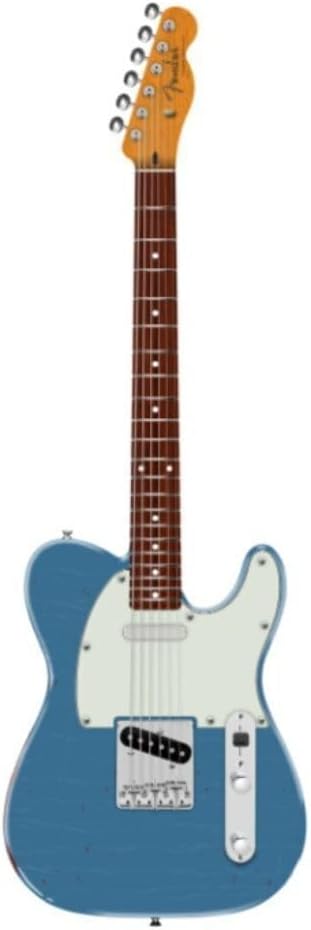 Fender Limited Edition Road Worn Vintera II '60s Telecaster 6-String Right-Handed Electric Guitar with Alder Body and Rosewood Fingerboard (Lake Placid Blue)