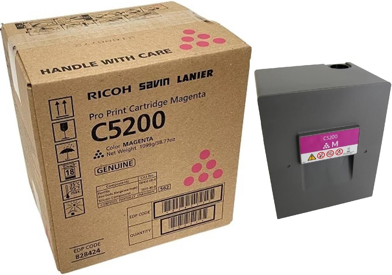 828422 828423 828424 828425 Genuine New Black Cyan Magenta Yellow Toner C5200S C5210S