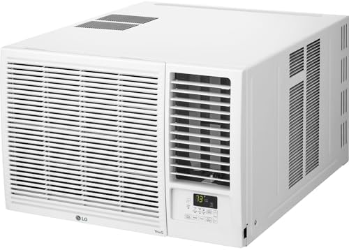 LG LW1223HR 12200 BTU Window Air Conditioner with 570 Square Feet Coverage, Quiet Operation, and LED Display (White)