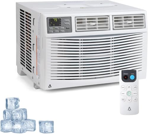 Window Air Conditioner, 12000BTU air conditioner for 550 Sq. Ft, Dehumidifying & Fan, Quiet Operation and Easy Installation, Remote Control for Home & Office