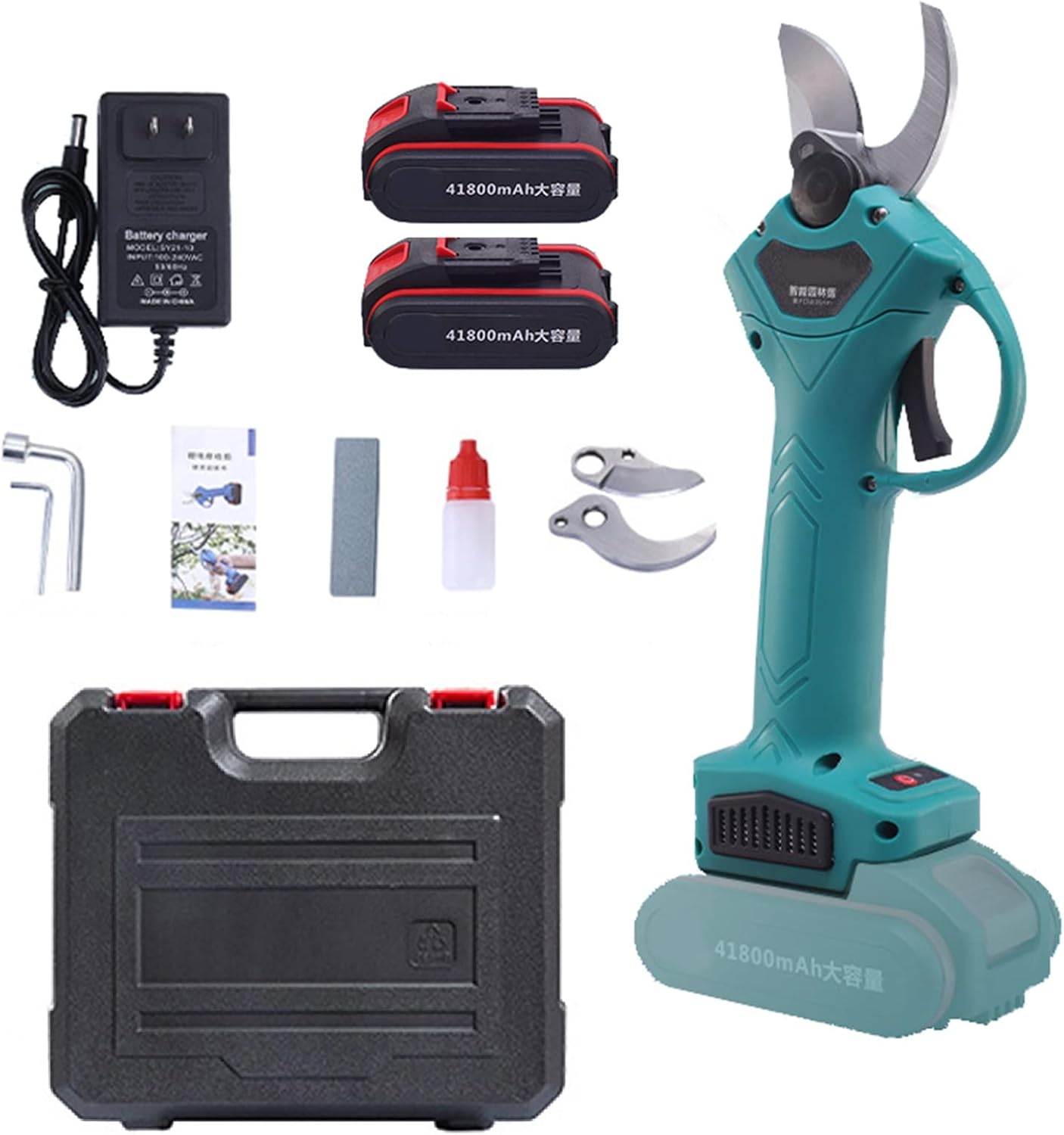 Professional Cordless Electric Pruning Shears, Rechargeable Lithium Battery Powered Tree Branch Pruner Scissors, 30MM (1.2 Inch) Cutting Diameter, Power Shears for Bushes, Tree Branch, Limb