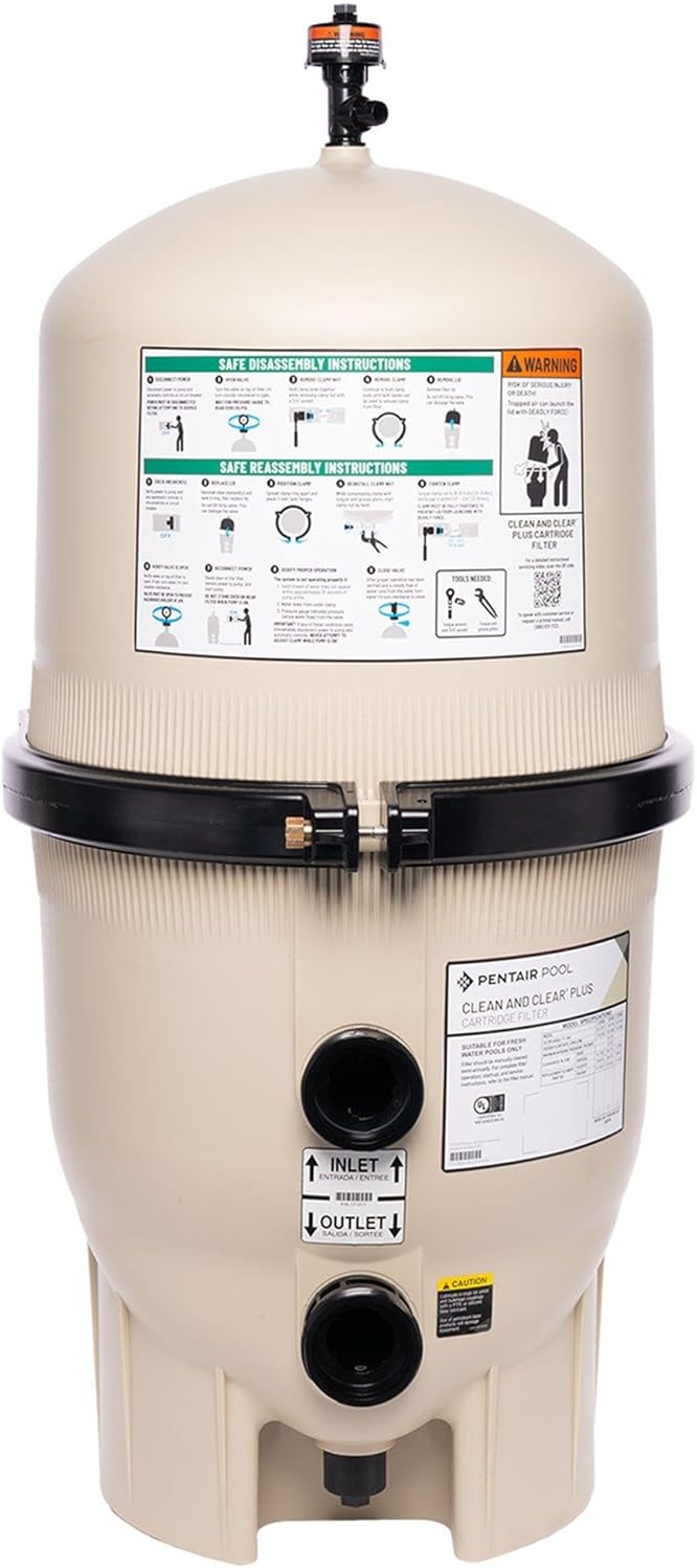 Pentair EC-160301 Clean & Clear Plus 420 sq. ft. Cartridge Pool Filter - Limited Warranty
