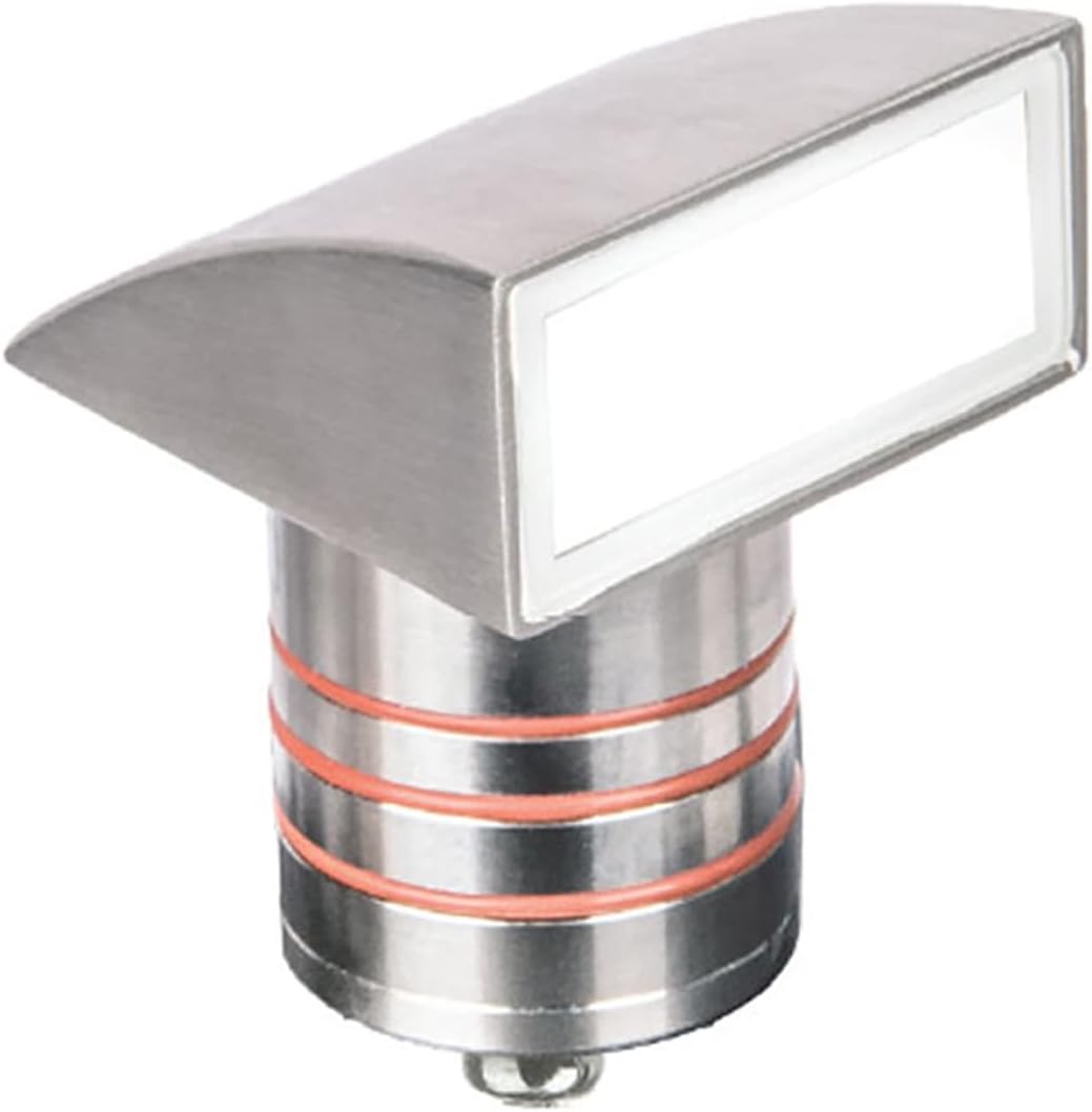 WAC Landscape Lighting, LED 2in 12V Hood Top Inground Indicator Light 3000K in Stainless Steel