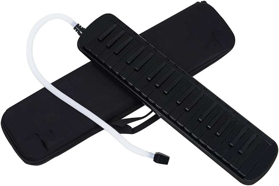 37-Key Melodica, Professional Mouth Melodica Keyboard Melodica Instrument For Adults, Students And Kids, With Soft Long Tubes, Short Mouthpieces And Carrying Bag