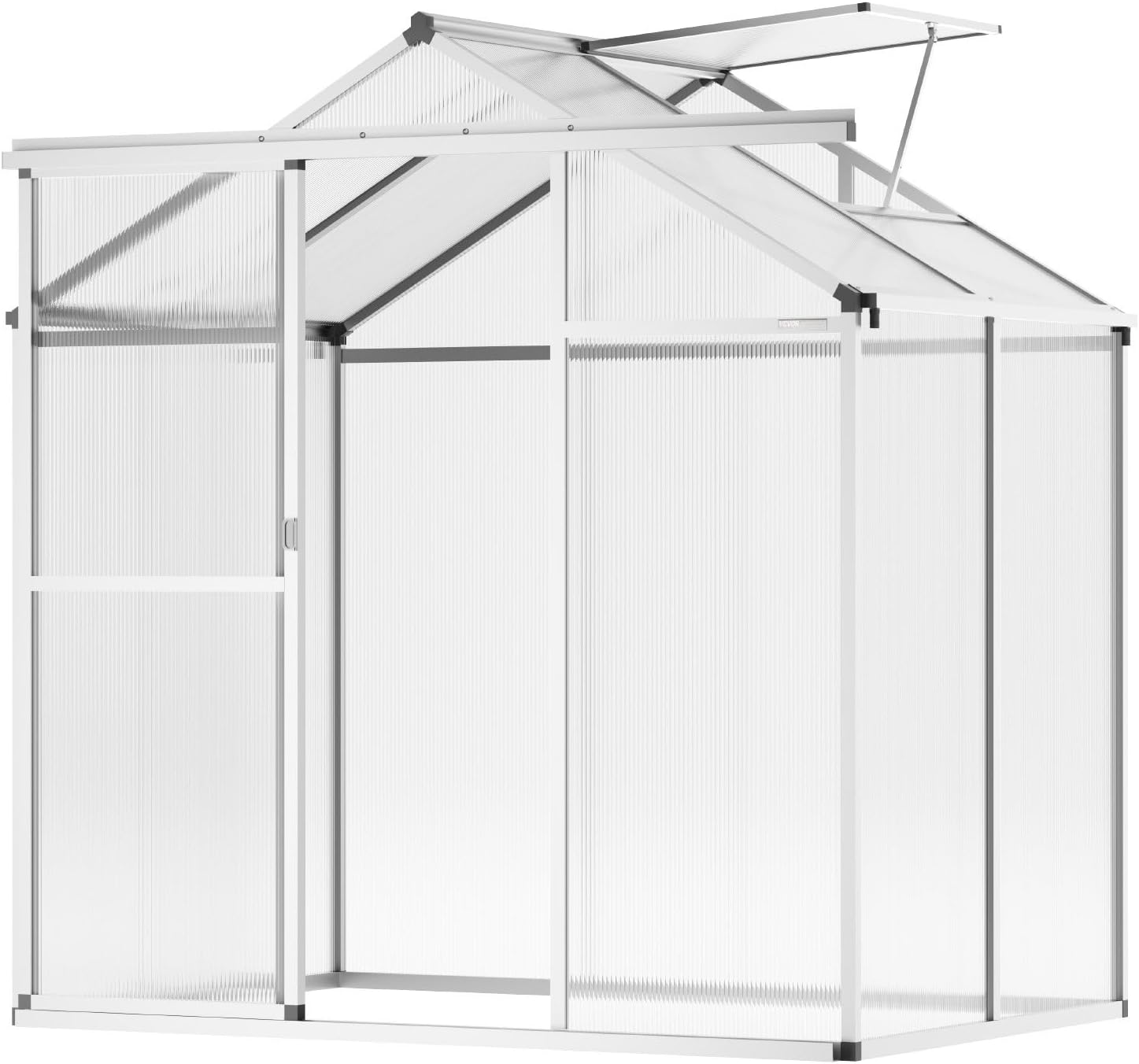 Polycarbonate Greenhouse 6 x 4 Ft Outdoor Walk-in Greenhouse for Garden