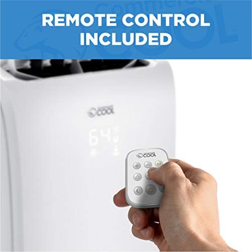 Commercial Cool 6,000 BTU DOE (10,000 BTU ASHRAE) Portable Air Conditioner with Remote Control, White