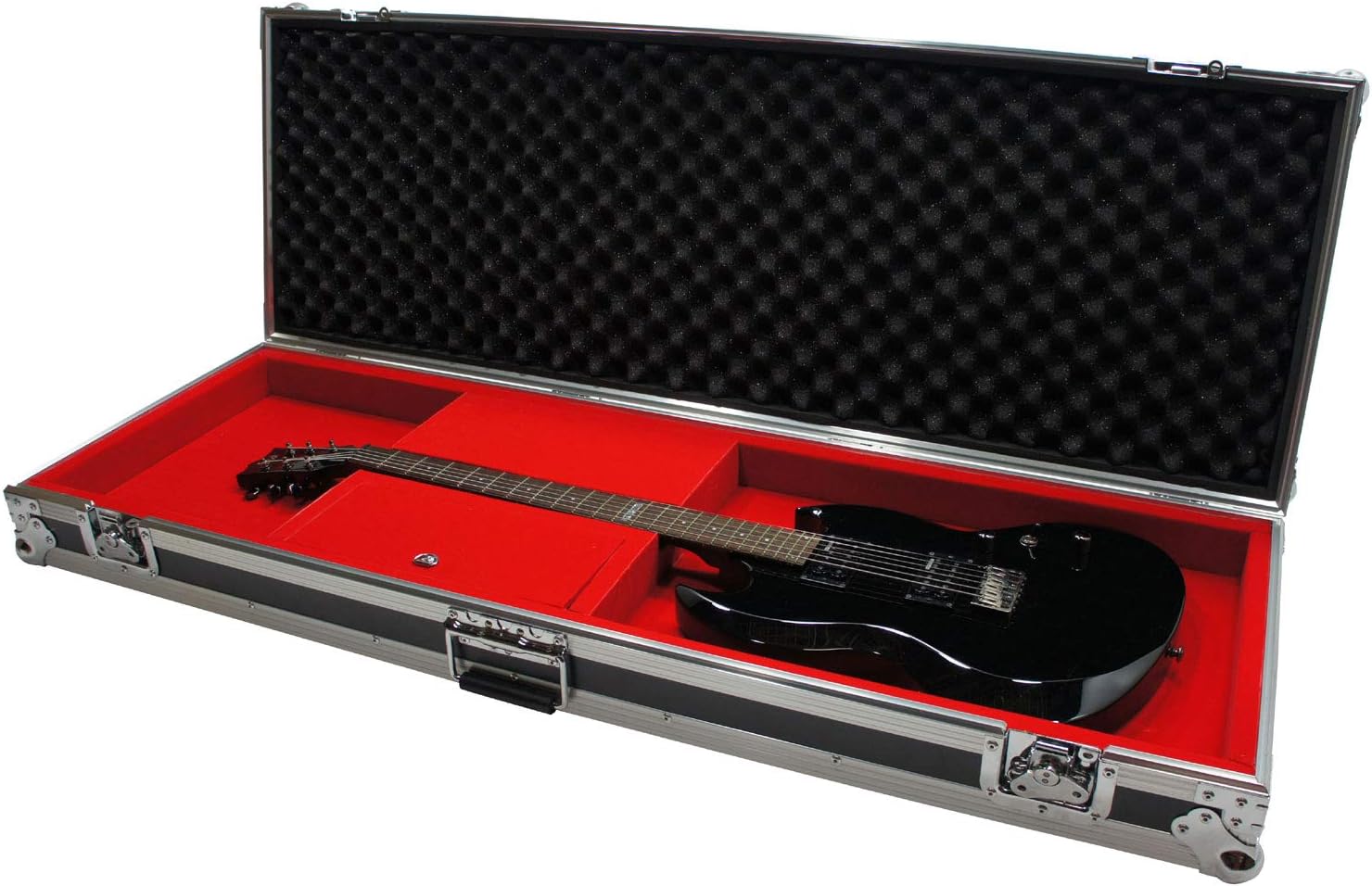 Harmony Audio HCGTRB Flight Hard Custom Case Compatible with Fender P-Bass or Jazz Bass Guitar