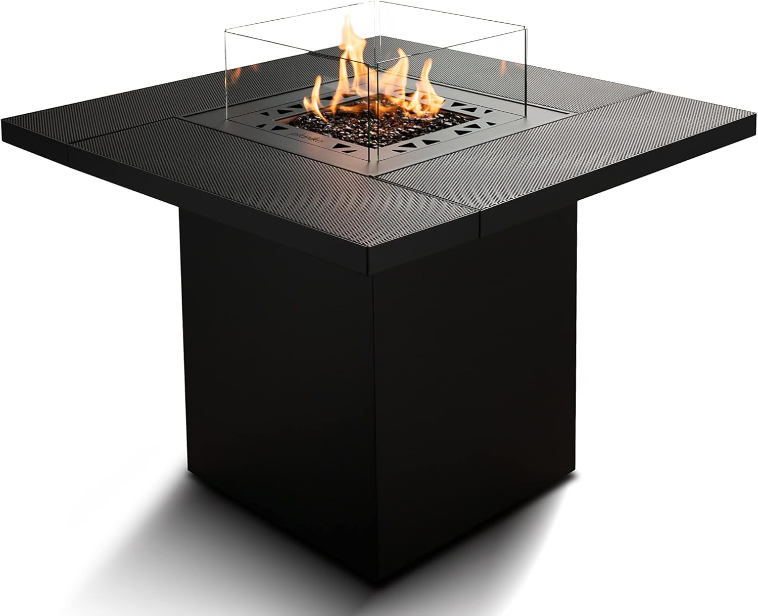 Planika - Square Table - Gas Fire Pit Table, 35
