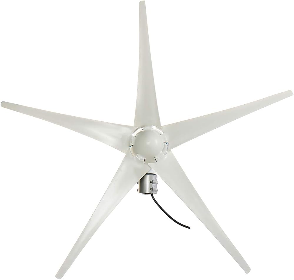5 Blades Horizontal Wind Generator S3 Wind Turbines Generator Windmill Energy Turbins Charge with Controller for Home Camp 4200W,24v