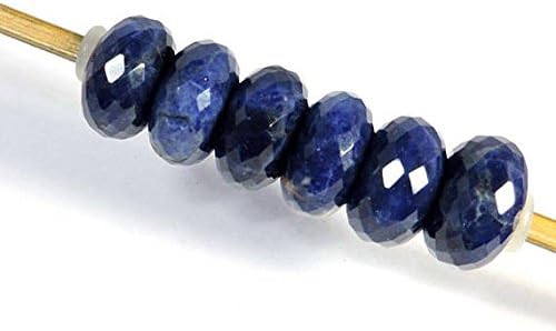 excellent designer royal blue multi gemstone 14x8mm big hole 5mm bracelet charm beads